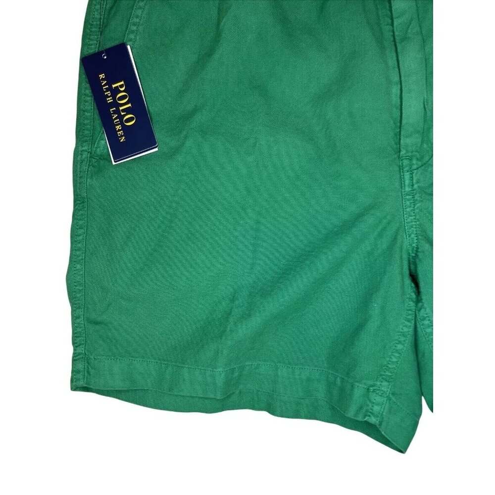 Polo Ralph Lauren XXL Classic Fit 5" Prepster Elastic Waist Chino Shorts Green - Picture 6 of 9